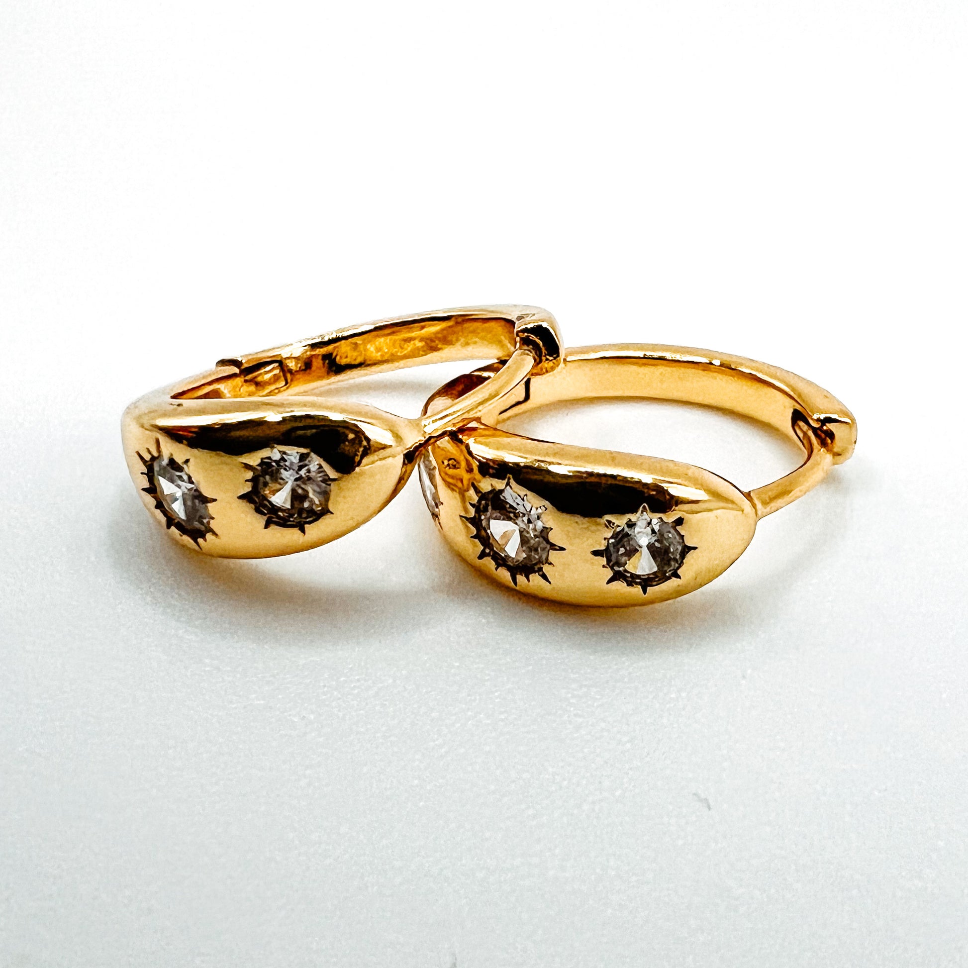 Gold studded Huggies